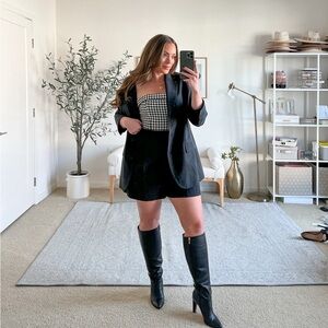 Houndstooth Corset Top